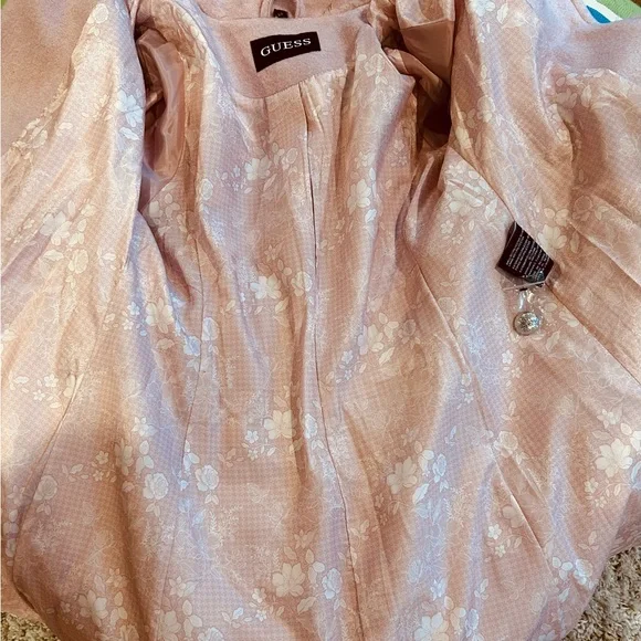 Guess Double Breasted Wool Blend Belted Pea Coat - Picture 13 of 15